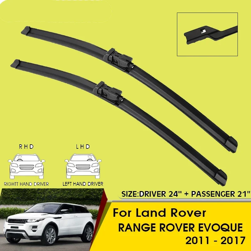 Car Wiper Blades For Land Rover Range Rover Evoque 2011-2017 Windshield Windscreen Front Window Blades 24"+21" Car Accessories
Car Wiper Blades For Land Rover Range Rover Evoque 2011-2017 Windshield Windscreen Front Window Blades 24"+21" Car Accessories