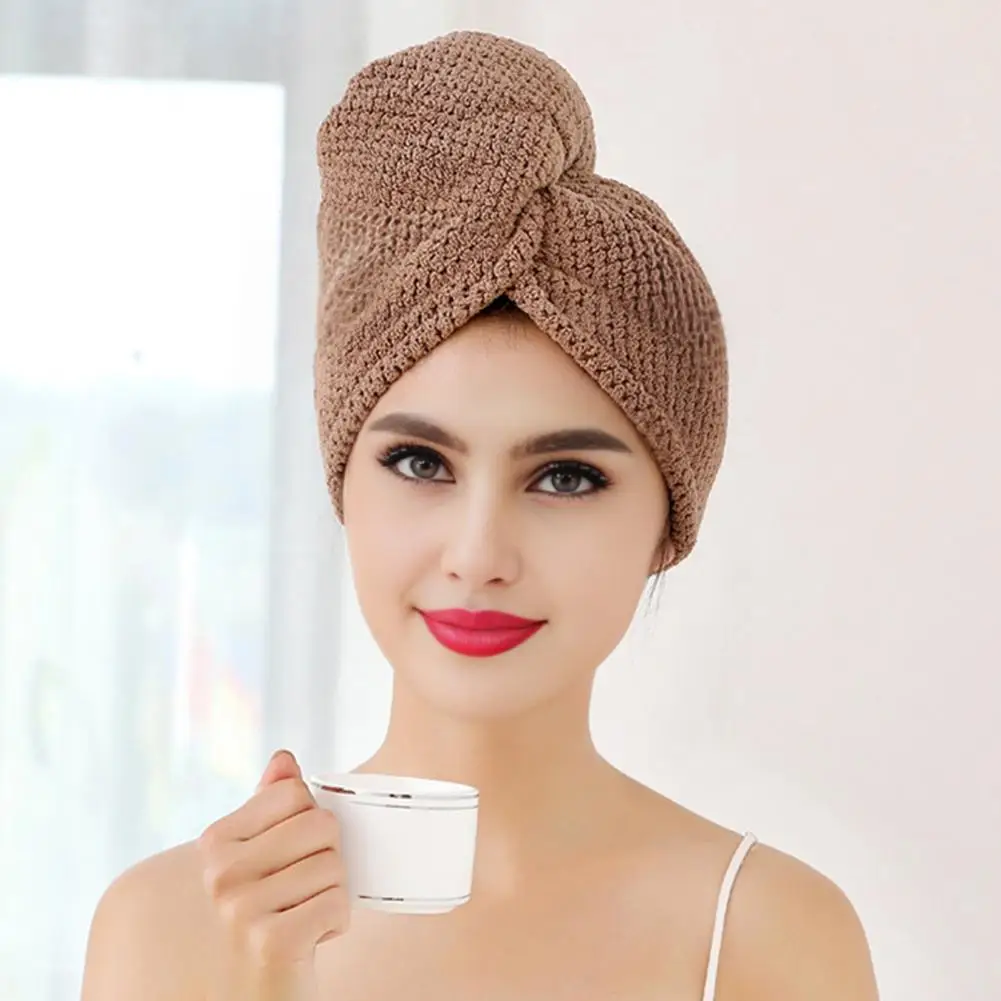 Dry Hair Cap High-Density Fast Absorbing Soft Hair Towel Wrap Spiral Twist Non-Slip Design Scalp-friendly Hair Drying Hat
Dry Hair Cap High-Density Fast Absorbing Soft Hair Towel Wrap Spiral Twist Non-Slip Design Scalp-friendly Hair Drying Hat