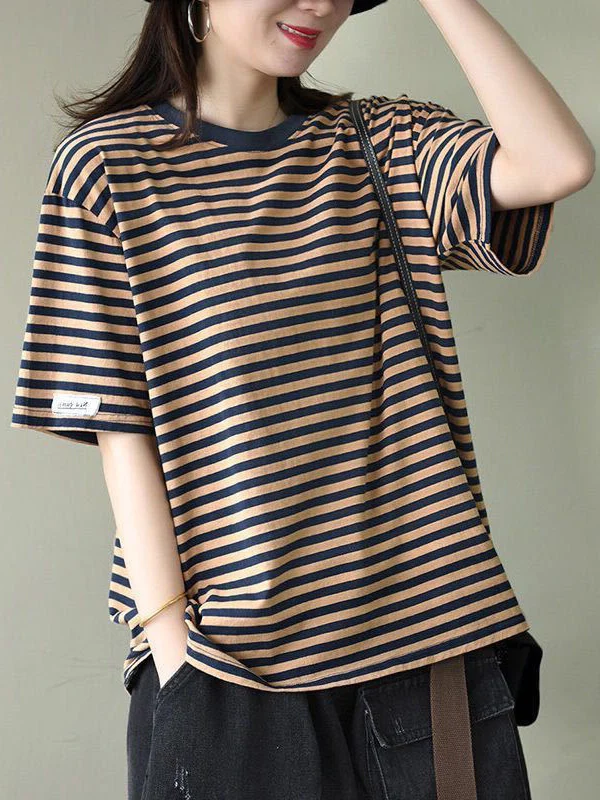 Цветная круглая футболка Ne Stripe ort Sve Женская летняя свободная повседневная утягивающая футболка f Sve Top Универсальный базовый крой
Цветная круглая футболка Ne Stripe ort Sve Женская летняя свободная повседневная утягивающая футболка f Sve Top Универсальный базовый крой