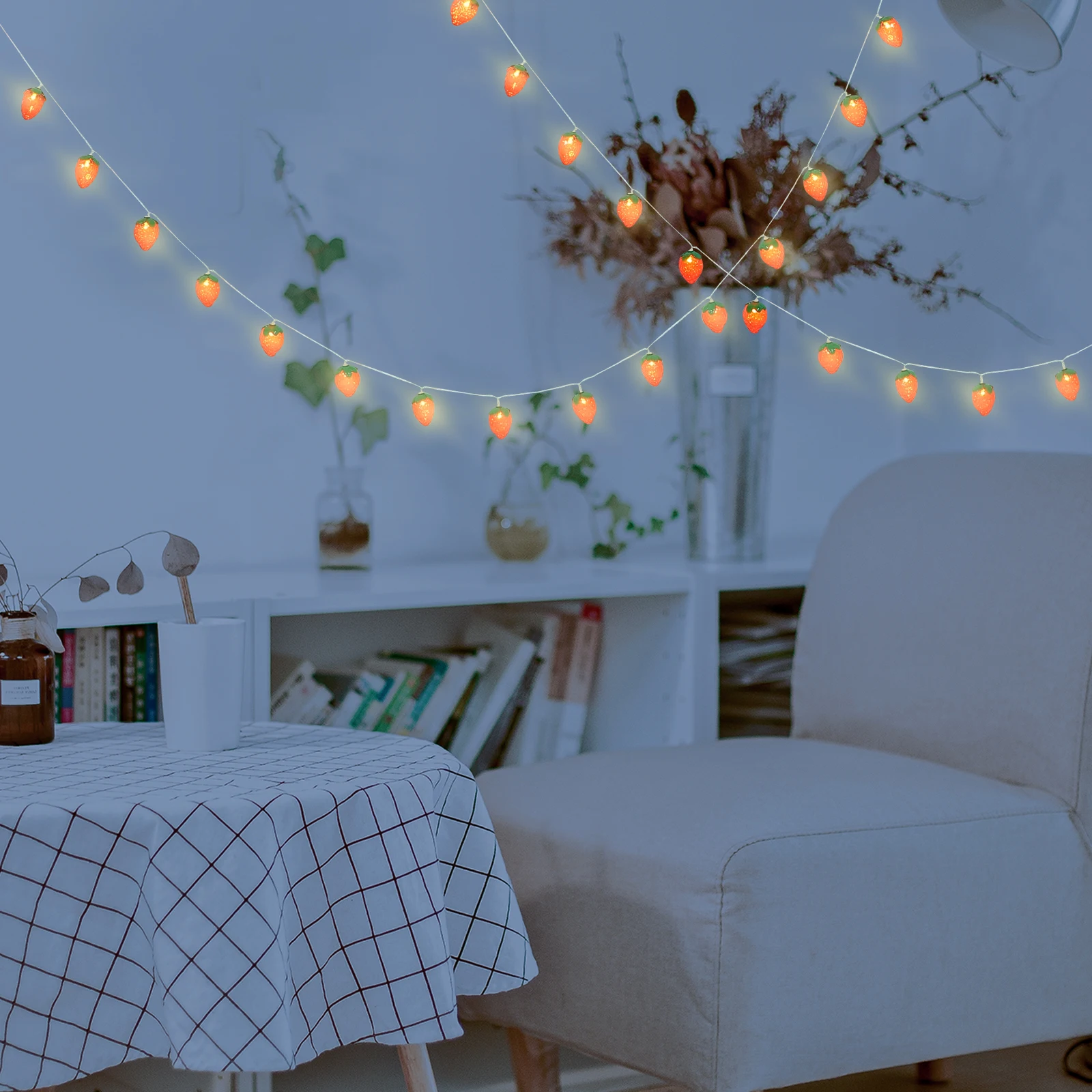 LED String Ambient Decorative Strawberry Shaped Fairy Lights for Party Fairy Lights For Bedroom Wedding Bedroom Office Lighting
LED String Ambient Decorative Strawberry Shaped Fairy Lights for Party Fairy Lights For Bedroom Wedding Bedroom Office Lighting