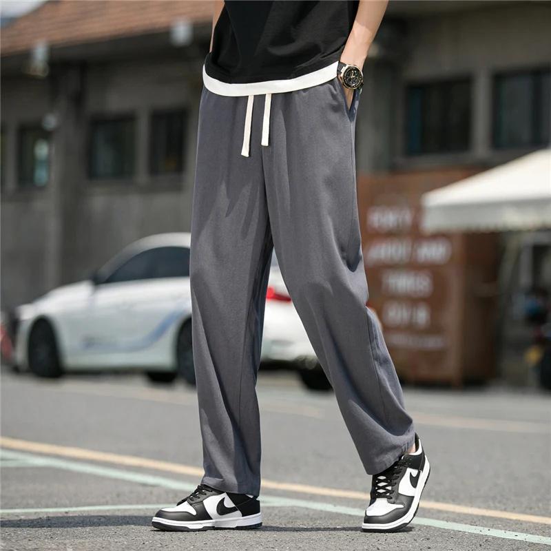 Men's Linen Pants Summer Thin New Loose Straight Wide Leg Cotton Linen Casual Long Trousers Large Size Faion Urban Sle
Men's Linen Pants Summer Thin New Loose Straight Wide Leg Cotton Linen Casual Long Trousers Large Size Faion Urban Sle
