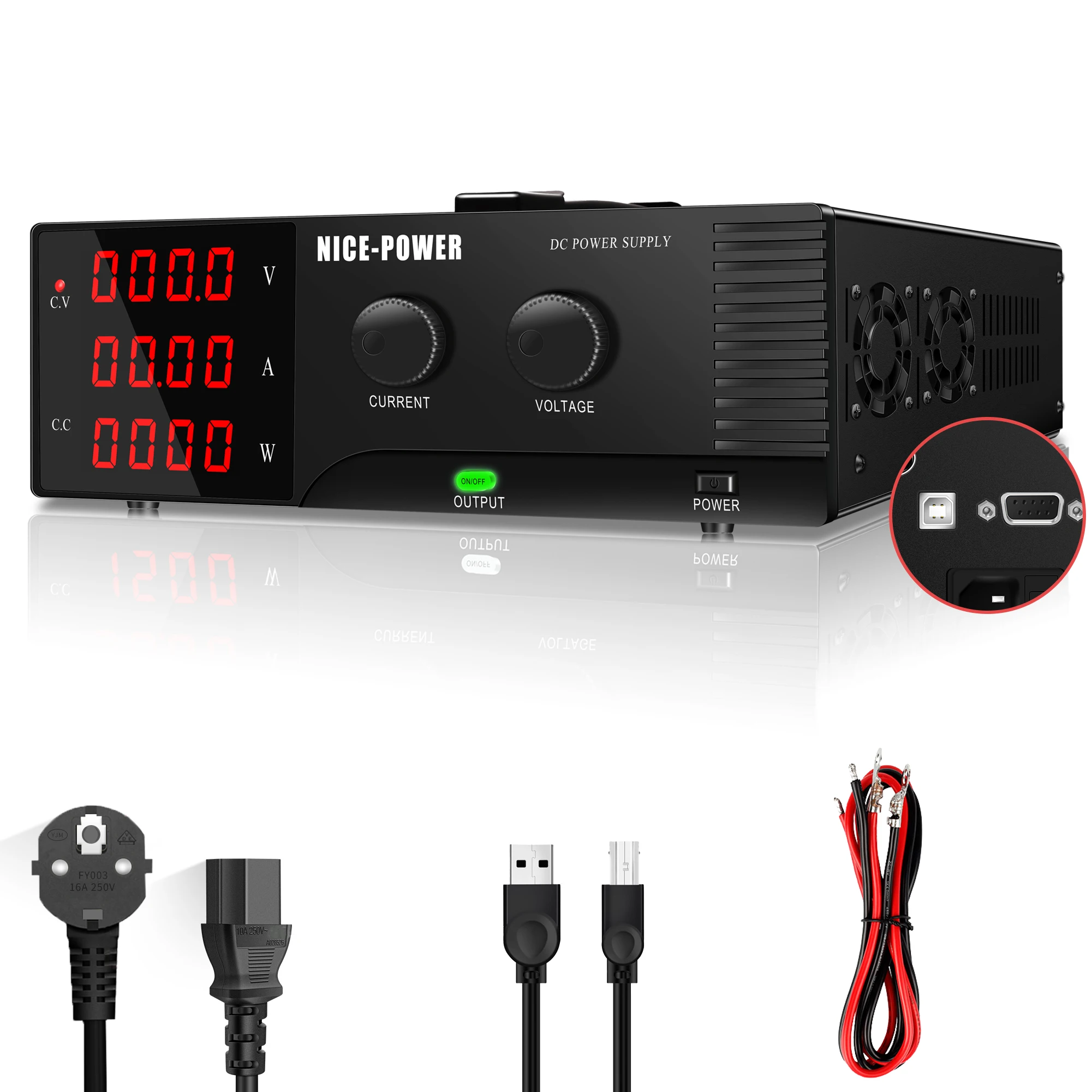 NICE POWER Программируемый 30 В 80 А 2400 Вт DC Лабораторный источник питания Регулируемый стабилизатор напряжения Тест Ремонт Регулятор заряда RS232
NICE POWER Программируемый 30 В 80 А 2400 Вт DC Лабораторный источник питания Регулируемый стабилизатор напряжения Тест Ремонт Регулятор заряда RS232