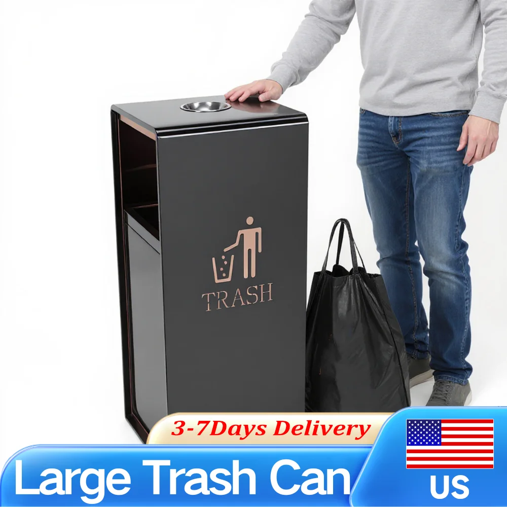 Прочная мусорная корзина из нержавеющей стали с матовой отделкой, устойчивая к отпечаткам пальцев, большая, со съемным внутренним ведром, для отелей
Прочная мусорная корзина из нержавеющей стали с матовой отделкой, устойчивая к отпечаткам пальцев, большая, со съемным внутренним ведром, для отелей