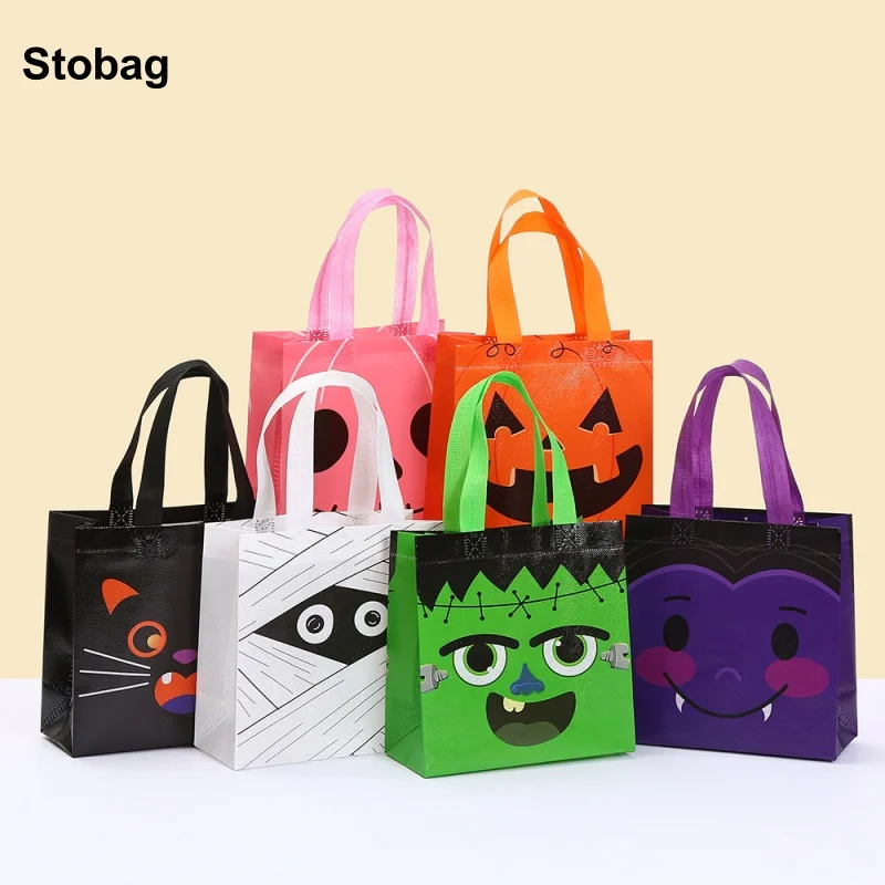StoBag 8/20pcs Happy Halloween Non-woven Gift Tote Bag Fabric Packaging Kids Waterproof Storage Pouch Trick or Treat Party Favor
StoBag 8/20pcs Happy Halloween Non-woven Gift Tote Bag Fabric Packaging Kids Waterproof Storage Pouch Trick or Treat Party Favor