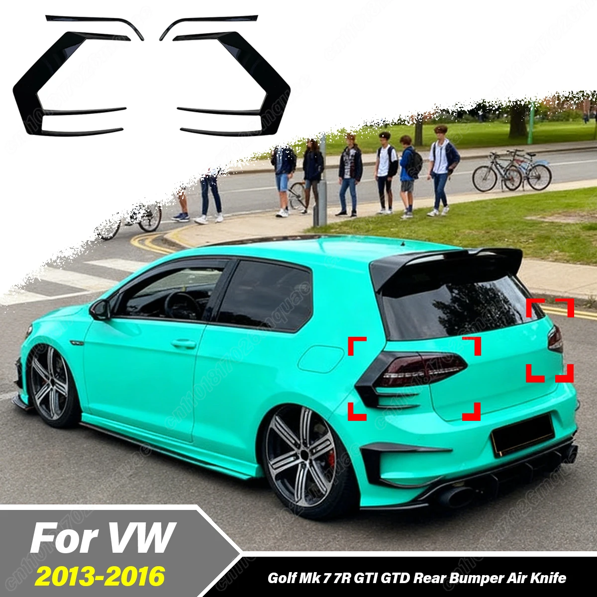 For Volkswagen Golf Mk7 7R GTI GTD 2013 2014 2015 2016 Automobile Rear Side Lamp Stickers Side Wind Knife Decoration Body Kit
For Volkswagen Golf Mk7 7R GTI GTD 2013 2014 2015 2016 Automobile Rear Side Lamp Stickers Side Wind Knife Decoration Body Kit