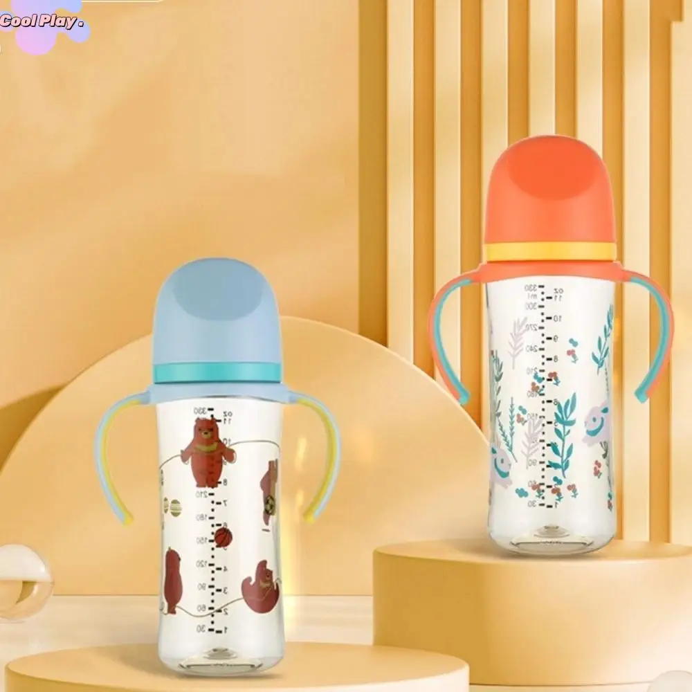 Cartoon Baby Milk Bottle with Handle Animal Pattern Baby Feeding Bottle Transparent Drop Resistant Toddler Milk Cup
Cartoon Baby Milk Bottle with Handle Animal Pattern Baby Feeding Bottle Transparent Drop Resistant Toddler Milk Cup