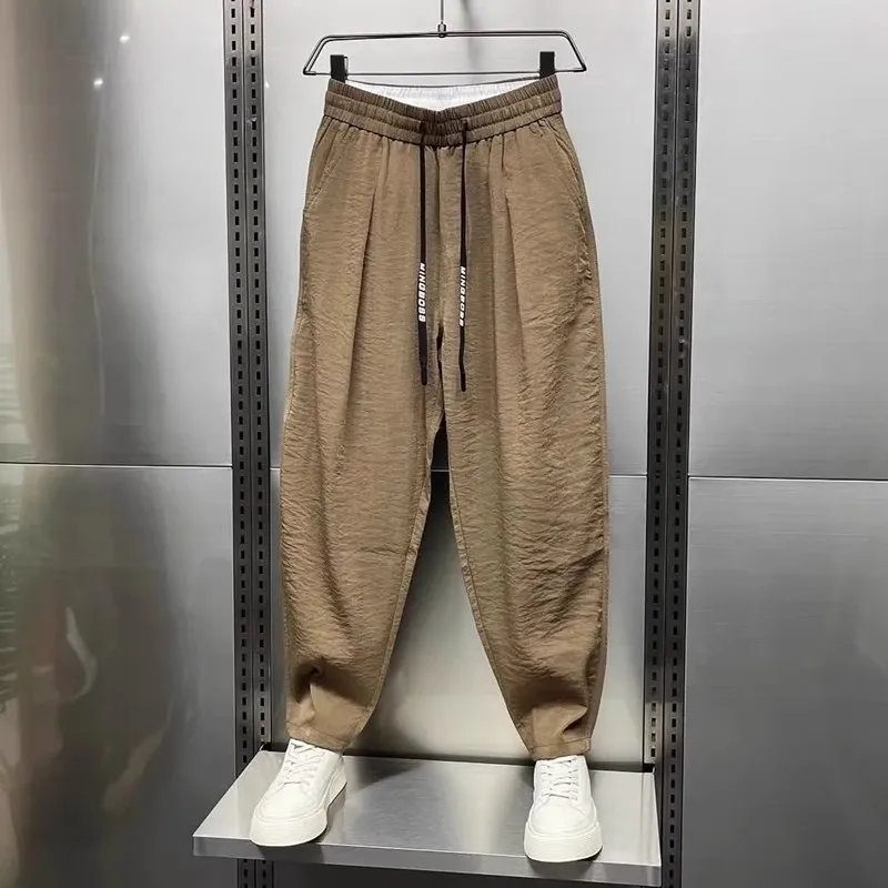 Ice Silk Straight Leg Pants Men's Summer Fitn Ultra-Thin Loose Casual Qui-Drng Elastic Long Trousers Harlan Sle
Ice Silk Straight Leg Pants Men's Summer Fitn Ultra-Thin Loose Casual Qui-Drng Elastic Long Trousers Harlan Sle