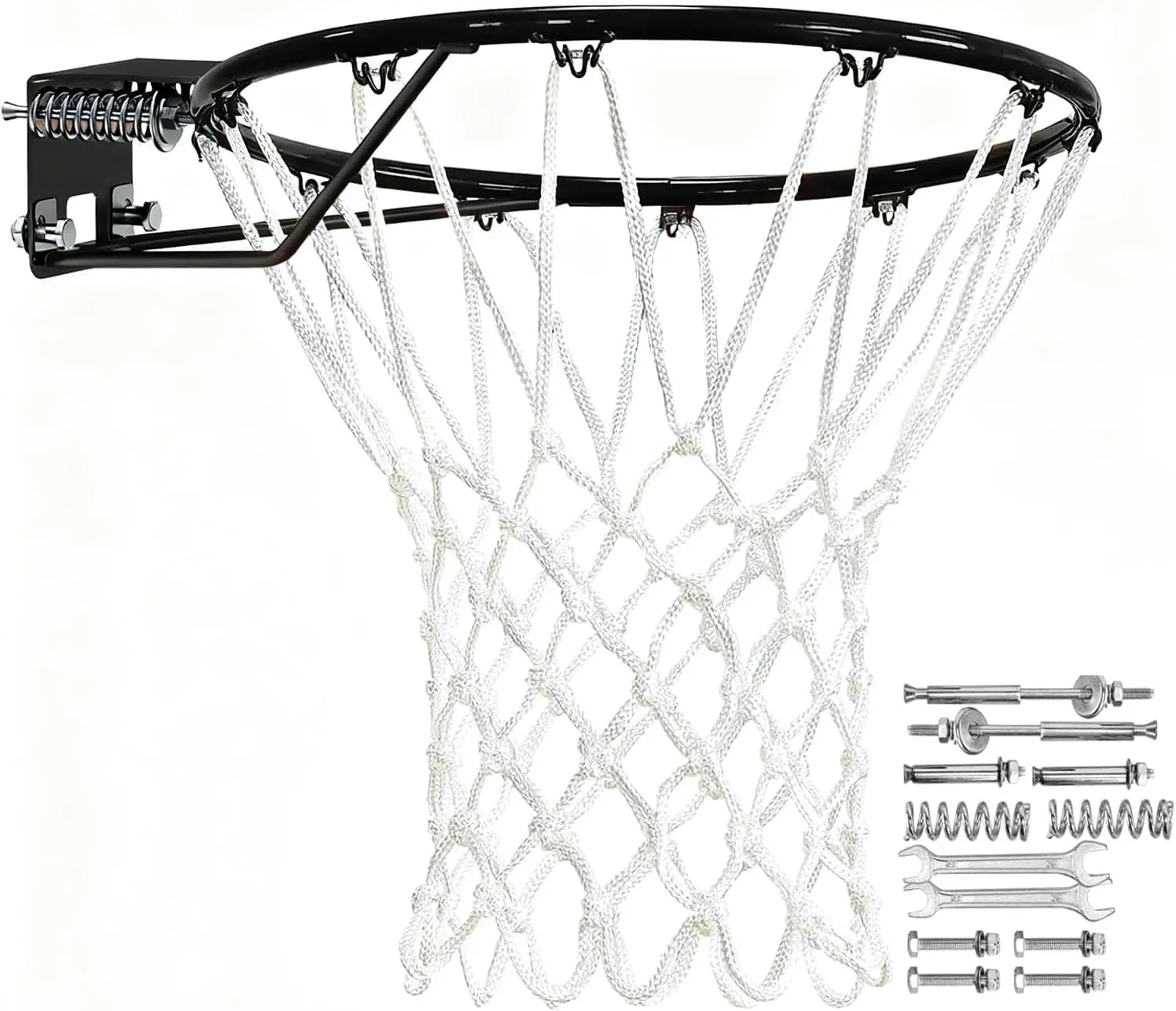 Pro-Grade 18" Solid Steel Basketball Rim, Heavy-Duty Net & Installation Kit
Pro-Grade 18" Solid Steel Basketball Rim, Heavy-Duty Net & Installation Kit