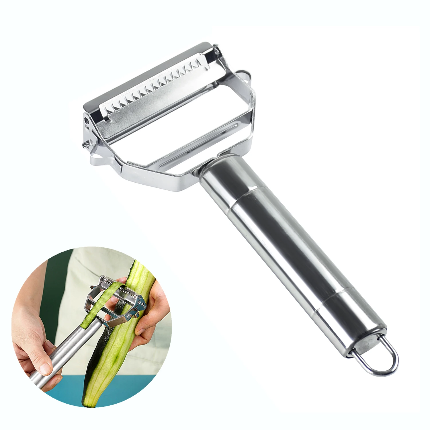 Stainless Steel Peeler Potato Cucumber Carrot Grater Multi-Function Kitchen Peeler Fruit And Vegetable Salad Tools Kitchen Set
Stainless Steel Peeler Potato Cucumber Carrot Grater Multi-Function Kitchen Peeler Fruit And Vegetable Salad Tools Kitchen Set