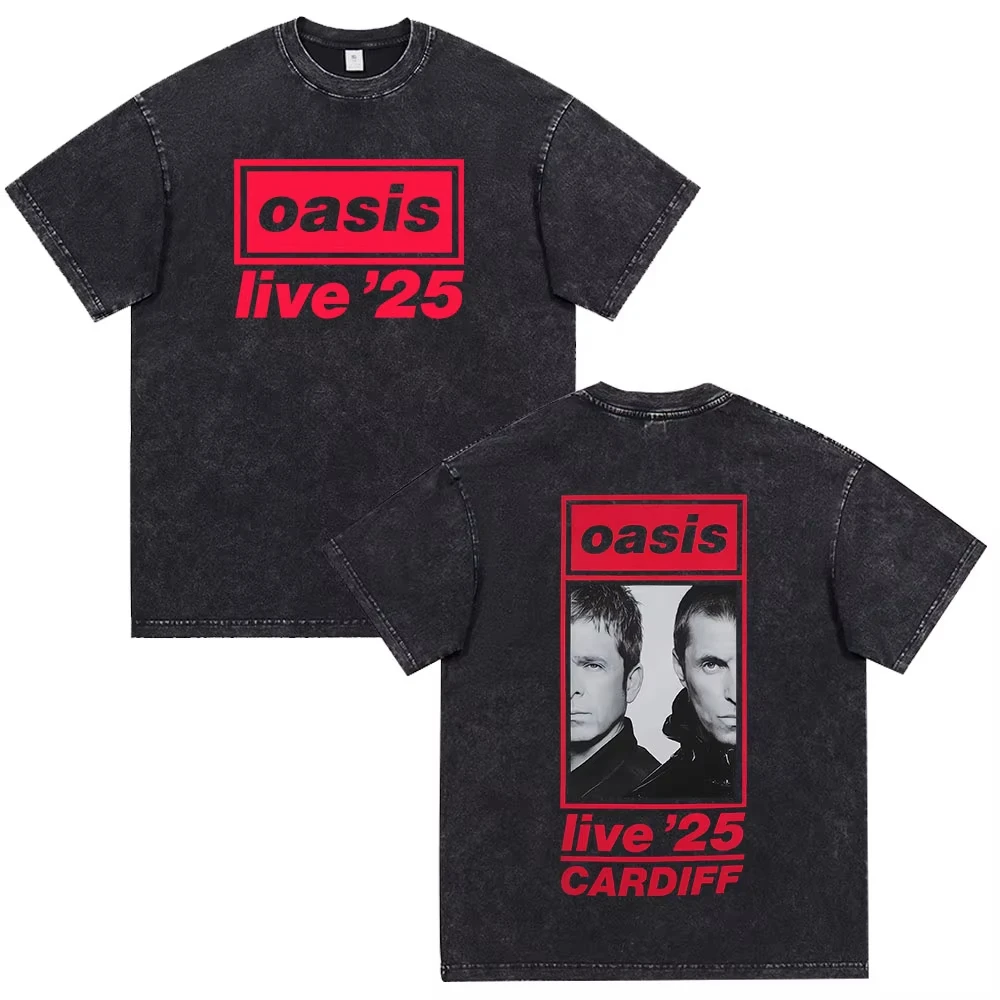 Футболка OASIS Live 25 Tour 2025, мужская и женская футболка в стиле хип-хоп, летняя повседневная хлопковая уличная одежда, винтажная потертая футболка
Футболка OASIS Live 25 Tour 2025, мужская и женская футболка в стиле хип-хоп, летняя повседневная хлопковая уличная одежда, винтажная потертая футболка