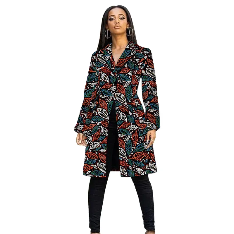 African Print Female Long Jacket Tailored Collar Women's Coat Holiday Gift Nigerian Style For Wedding/Party
African Print Female Long Jacket Tailored Collar Women's Coat Holiday Gift Nigerian Style For Wedding/Party