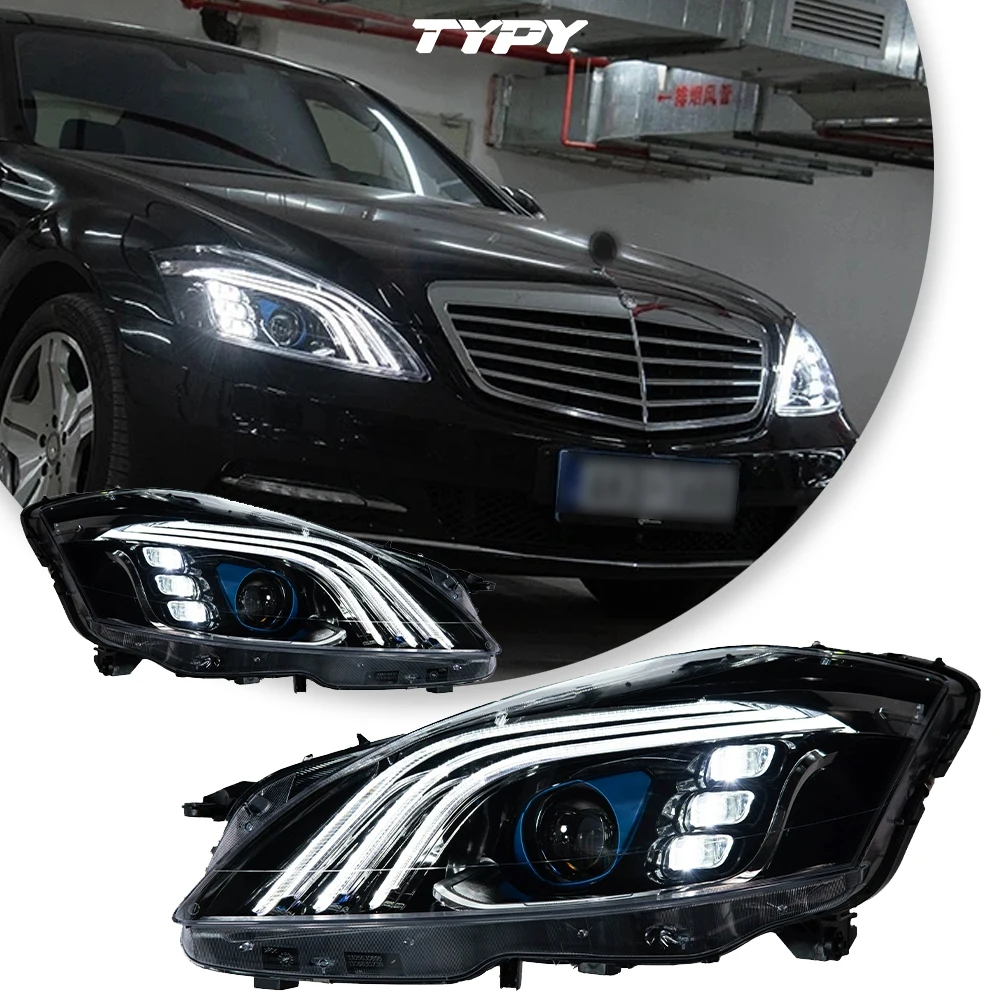 TYPY Стайлинг автомобиля для Mercedes Benz S-Class W221 Фара 2006-2013 Светодиодная фара DRL Последовательный указатель поворота Дальний ближний свет
TYPY Стайлинг автомобиля для Mercedes Benz S-Class W221 Фара 2006-2013 Светодиодная фара DRL Последовательный указатель поворота Дальний ближний свет