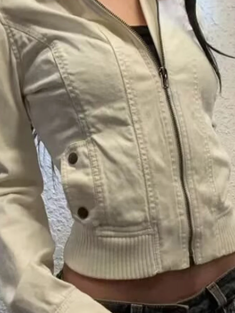2024 European and American style women's clothing new fashion all-match solid color slim zipper long sleeve loose casual jacket
2024 European and American style women's clothing new fashion all-match solid color slim zipper long sleeve loose casual jacket