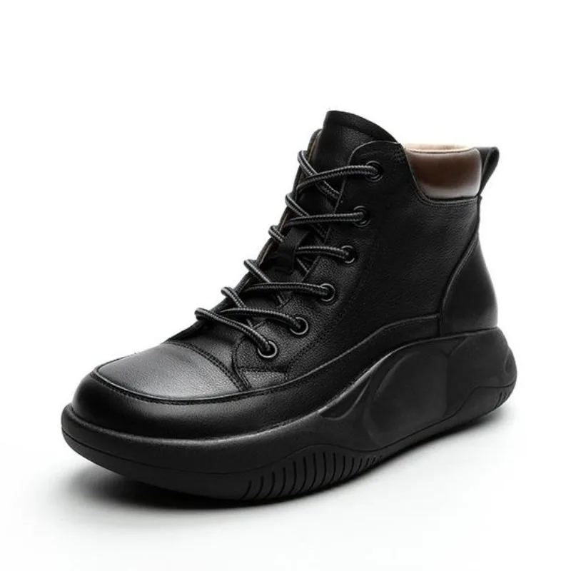 Women Winter Shoes Boots 2025 New Genuine Leather Strappy Women Sneaker Boots Casual Flat Yellow Women's Short Boots
Women Winter Shoes Boots 2025 New Genuine Leather Strappy Women Sneaker Boots Casual Flat Yellow Women's Short Boots