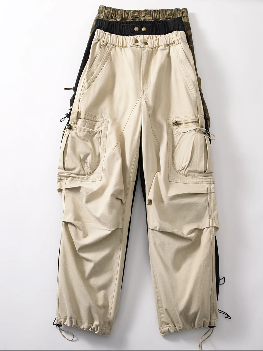 Мужские рабочие брюки в японском ретро-стиле, камуфляжные, хлопковые, с завязками, карго, уличный стиль, из чистого хлопка, свободного кроя
Мужские рабочие брюки в японском ретро-стиле, камуфляжные, хлопковые, с завязками, карго, уличный стиль, из чистого хлопка, свободного кроя