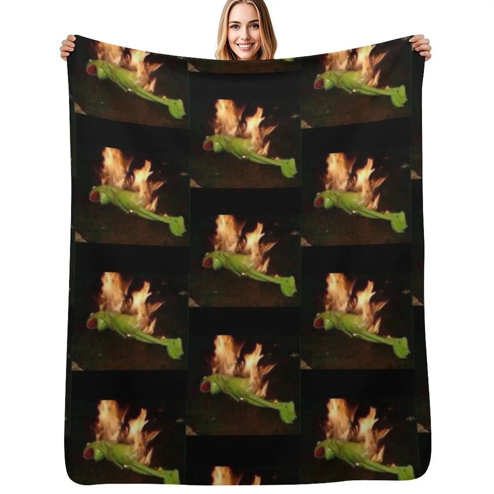 Kermit on Fire Throw Blanket Thin Soft Blanket for Summer Night Sleeping
Kermit on Fire Throw Blanket Thin Soft Blanket for Summer Night Sleeping