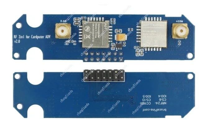 ADV CC1101 + NRF24 2-in-1 RF Module Compatible with Bruce Firmware
ADV CC1101 + NRF24 2-in-1 RF Module Compatible with Bruce Firmware