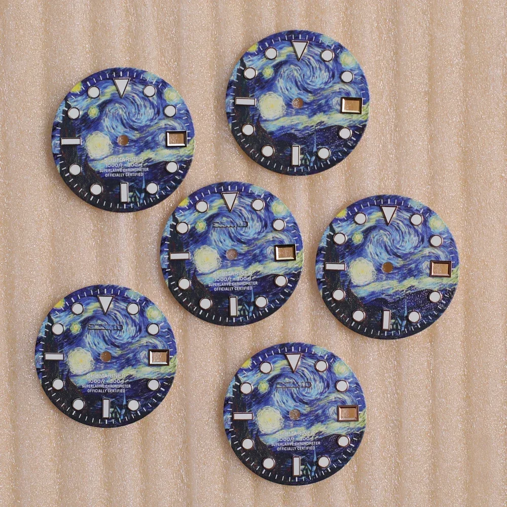 28.5mm NH35 Dial Gold Studs Silver Studs Rose Studs 3D Printing Super Green Luminous for NH35/NH36 Movement Watch Accessories
28.5mm NH35 Dial Gold Studs Silver Studs Rose Studs 3D Printing Super Green Luminous for NH35/NH36 Movement Watch Accessories