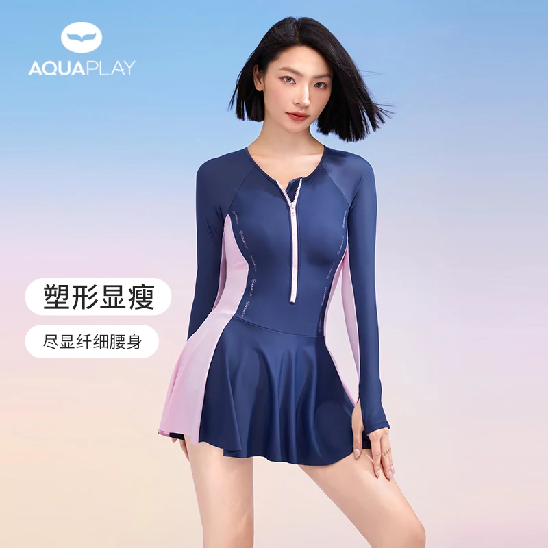 AquaPlay Hawaii Blue Summer Women Swimwear Beach One Piece Quick Dry Swimsuit UPF50+Rash Guard Long Sleeve Surfing Slimming Suit
AquaPlay Hawaii Blue Summer Women Swimwear Beach One Piece Quick Dry Swimsuit UPF50+Rash Guard Long Sleeve Surfing Slimming Suit