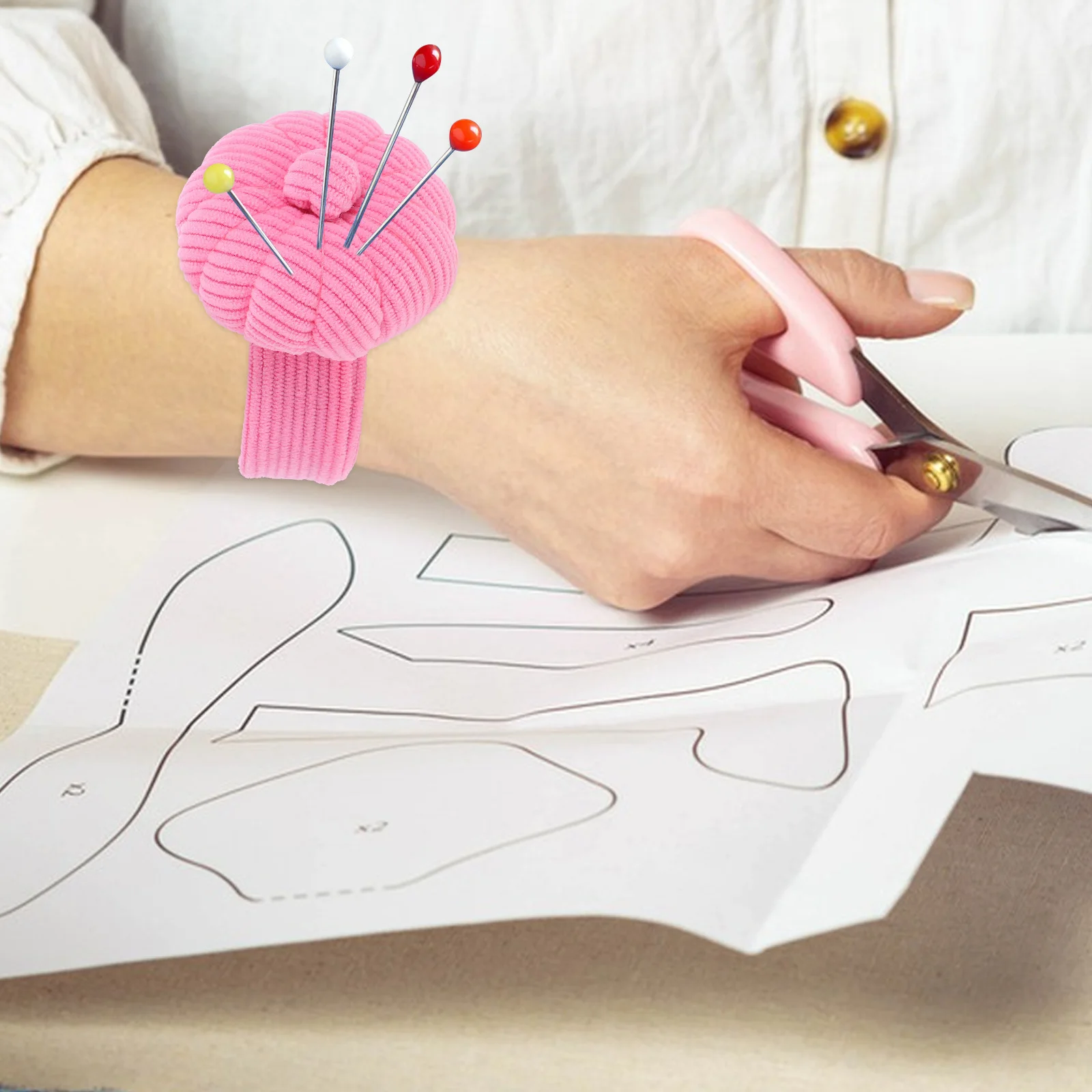 Corduroy Pumpkin Wrist Pin Cushion Bracelet Elastic Band Needle Holder Sewing Quilting Embroidery Accessories Creative Sewing 
Corduroy Pumpkin Wrist Pin Cushion Bracelet Elastic Band Needle Holder Sewing Quilting Embroidery Accessories Creative Sewing