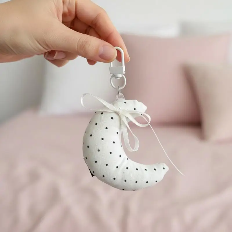 Polka Dot Plush Keychain 1Pcs Moon Star Heart Ribbon Bow Pendant Cute Hanging Ornament for Girls Bag Decoration
Polka Dot Plush Keychain 1Pcs Moon Star Heart Ribbon Bow Pendant Cute Hanging Ornament for Girls Bag Decoration