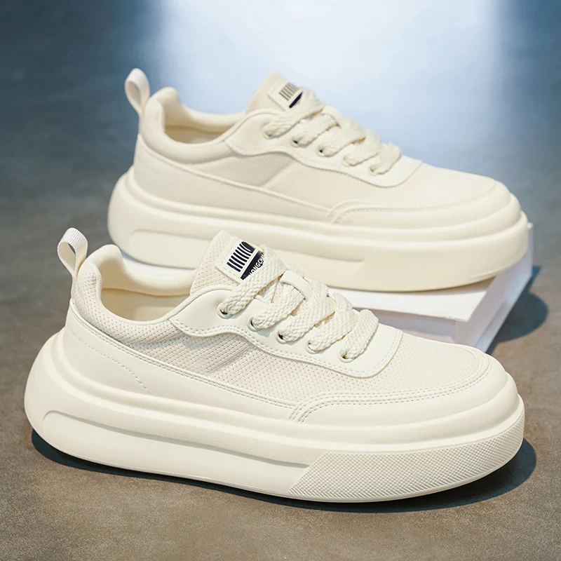 Men's Summer Breathable Mesh Sports Shoes Thick Bottom Heightening Casual Sneakers Korean Style round Toe Rubber Outsole
Men's Summer Breathable Mesh Sports Shoes Thick Bottom Heightening Casual Sneakers Korean Style round Toe Rubber Outsole