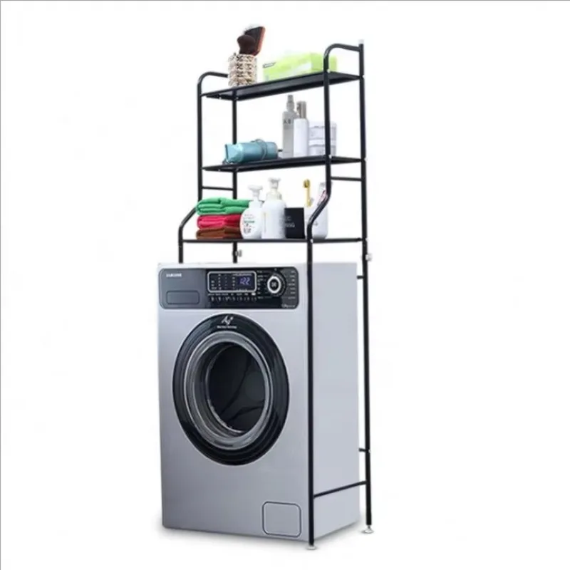 Bathroom washing machine k, three-layer finishing rack, stainless steel storage r, non-folding rack, multi-function.
Bathroom washing machine k, three-layer finishing rack, stainless steel storage r, non-folding rack, multi-function.