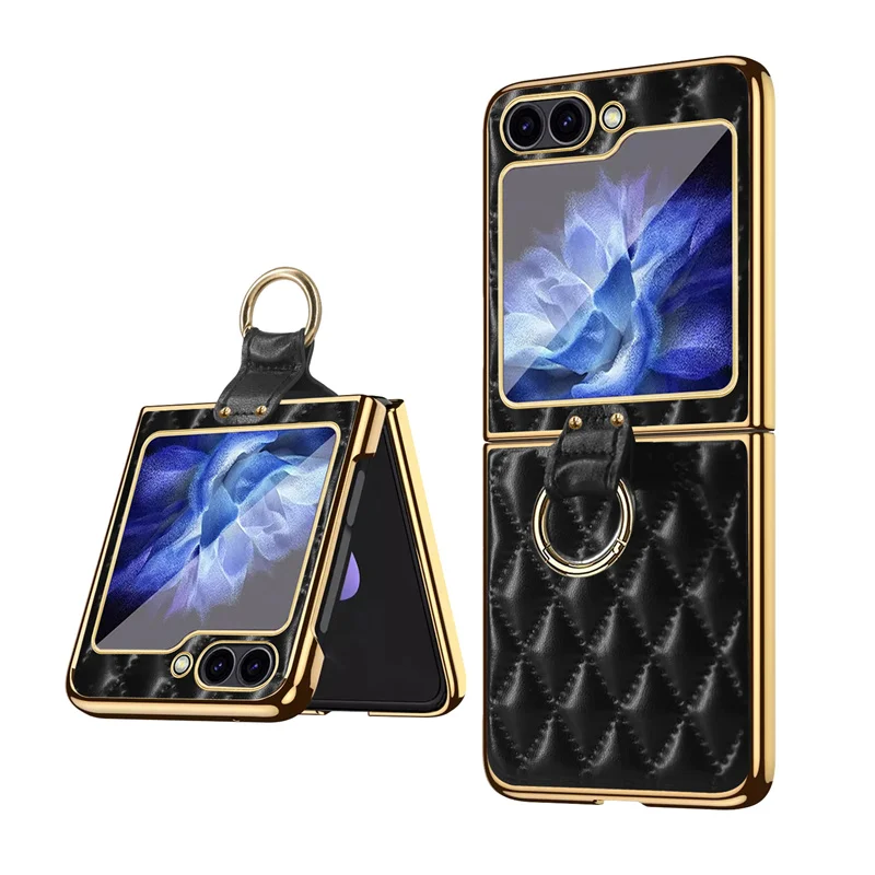 For Samsung Galaxy Z Flip 6 5 4 3 5G Luxury PU Leather Ring Phone Case With Screen Protector And Shockproof Protective Cover
For Samsung Galaxy Z Flip 6 5 4 3 5G Luxury PU Leather Ring Phone Case With Screen Protector And Shockproof Protective Cover