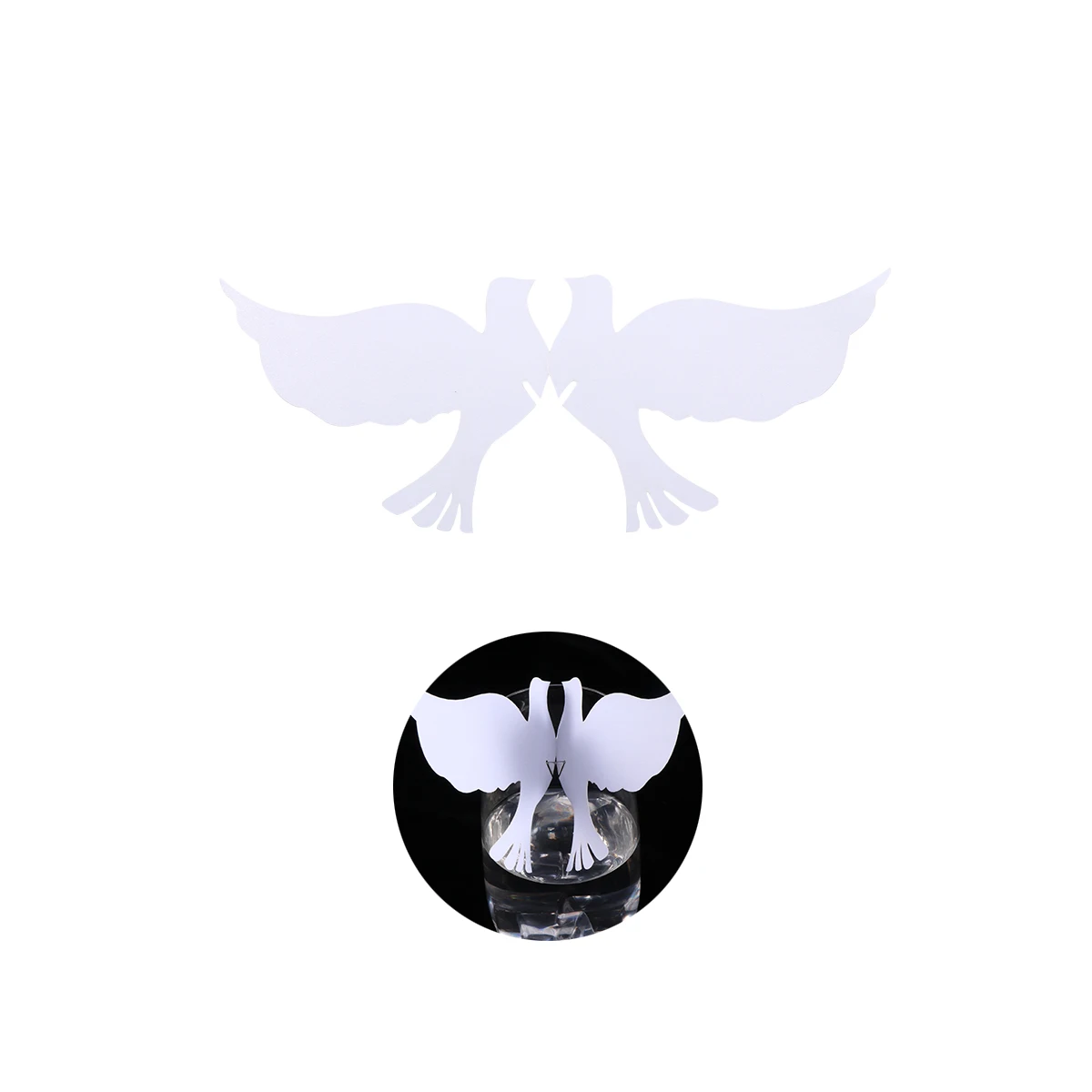 50pcs Glass Card Elegant Bird Place Cards Lace Dining Room Table Decor Wedding Hollow Out Style Posh Unique Appearance
50pcs Glass Card Elegant Bird Place Cards Lace Dining Room Table Decor Wedding Hollow Out Style Posh Unique Appearance