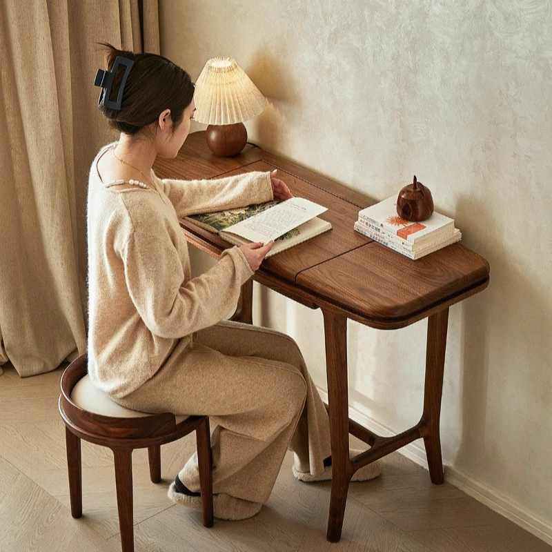 North American black walnut solid wood dresser desk integrated small apartment bedroom solid wood makeup table
North American black walnut solid wood dresser desk integrated small apartment bedroom solid wood makeup table