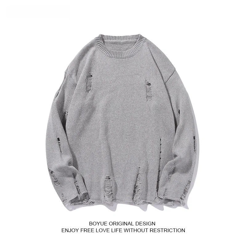 Мужской вязаный свитер Boyue: зимний, повседневный, свободного кроя, с круглым вырезом, длинный рукав, в стиле Hong Kong, с дизайном «lazy hole»
Мужской вязаный свитер Boyue: зимний, повседневный, свободного кроя, с круглым вырезом, длинный рукав, в стиле Hong Kong, с дизайном «lazy hole»