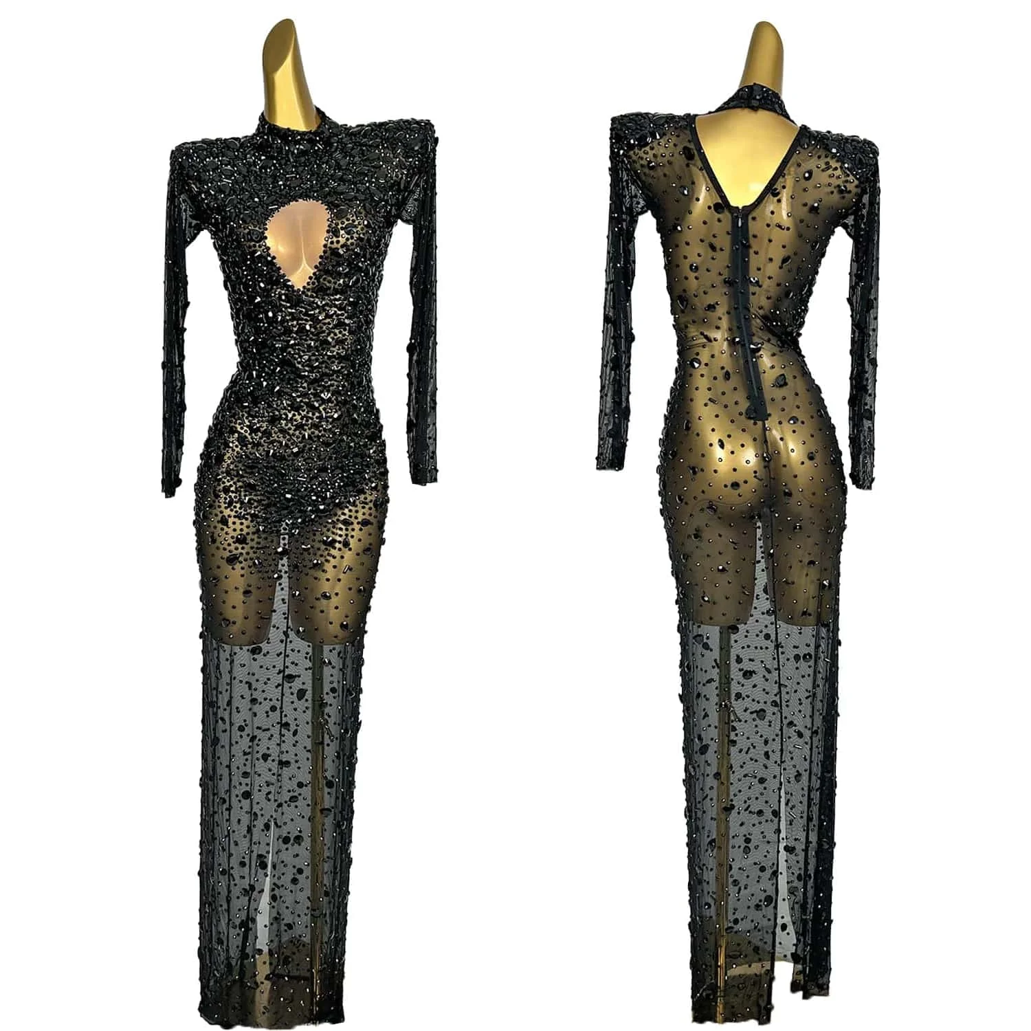 Women Celebrity Crystal Diamonds Long Dress Luxury Prom Sexy Mesh See Through Elegant Gown Evening Party Wedding Robes Cuican
Women Celebrity Crystal Diamonds Long Dress Luxury Prom Sexy Mesh See Through Elegant Gown Evening Party Wedding Robes Cuican