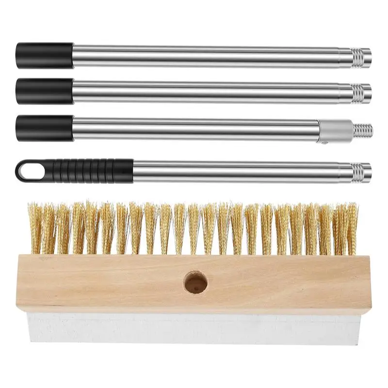 Pizza Stone Cleaner Grill Cleaning Brush 58.66 Inches Heat-Resistant Barbecue Grill Clean Tool With Scraper Commercial Cooking
Pizza Stone Cleaner Grill Cleaning Brush 58.66 Inches Heat-Resistant Barbecue Grill Clean Tool With Scraper Commercial Cooking