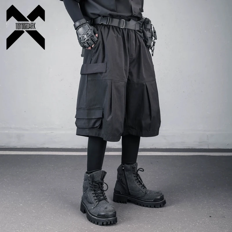 Men's Techwear Cargo Shorts Summer Elastic Waist Thin Multi-Pocket Loose Fit 5 Points Pants Streetwear Black
Men's Techwear Cargo Shorts Summer Elastic Waist Thin Multi-Pocket Loose Fit 5 Points Pants Streetwear Black