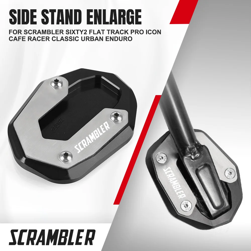 Motorcycle Kickstand Extension Support Plate For Ducati Scrambler Sixty2 Flat Track Pro Icon Cafe Racer Classic Urban Enduro
Motorcycle Kickstand Extension Support Plate For Ducati Scrambler Sixty2 Flat Track Pro Icon Cafe Racer Classic Urban Enduro
