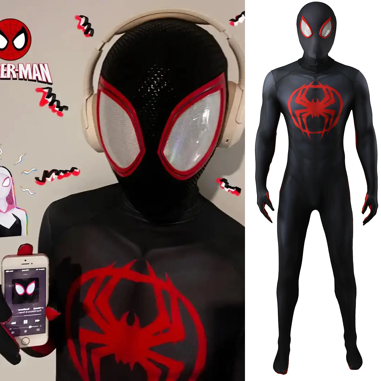 Across the Spider Verse Spiderman Cosplay Miles Morales Spider Superhero 3D Printed Spandex Zentai BodySuit Halloween Costume
Across the Spider Verse Spiderman Cosplay Miles Morales Spider Superhero 3D Printed Spandex Zentai BodySuit Halloween Costume