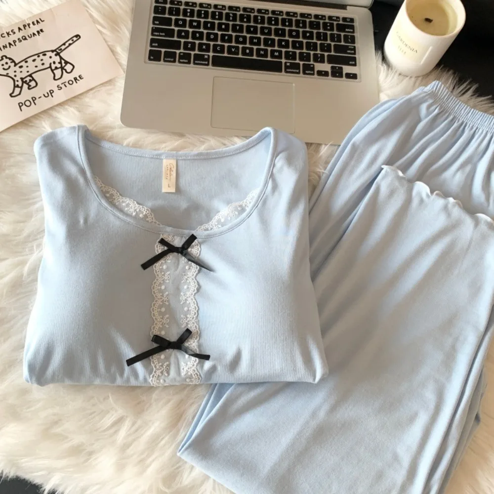 Spring Autumn Long Sleeve Loungewear Sets Women Pajama Chest Pad Night Wear for Ladies Home Suit Pyjama Sleepwear Women's New
Spring Autumn Long Sleeve Loungewear Sets Women Pajama Chest Pad Night Wear for Ladies Home Suit Pyjama Sleepwear Women's New
