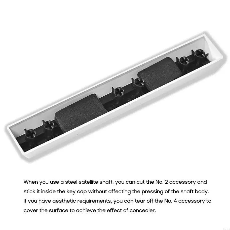 62KA Spacebar Sound Insulation Foam for Mechanical Keyboard Satellite Shaft-Space Keycap Soundproof Cotton Mute Pad 6.25u 7u
62KA Spacebar Sound Insulation Foam for Mechanical Keyboard Satellite Shaft-Space Keycap Soundproof Cotton Mute Pad 6.25u 7u