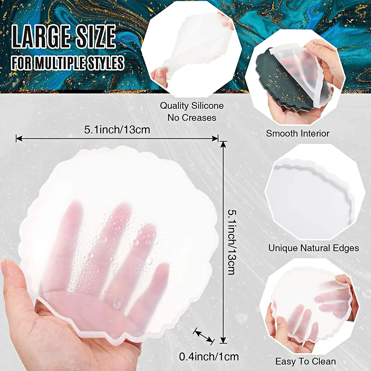 AB39-10 шт. силиконовые подставки для агата, форма для литья из смолы, эпоксидные формы для подставок, ремесло «сделай сам», украшение для дома
AB39-10 шт. силиконовые подставки для агата, форма для литья из смолы, эпоксидные формы для подставок, ремесло «сделай сам», украшение для дома