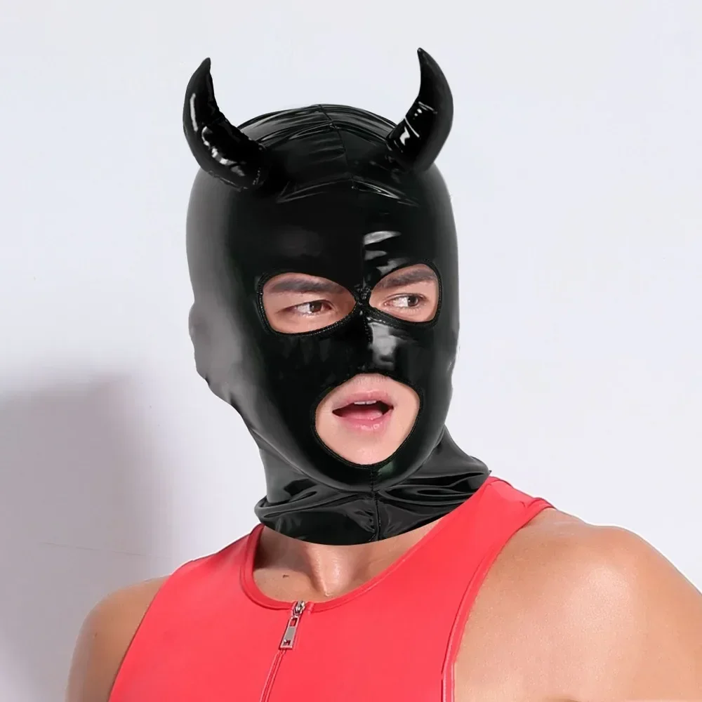 Leather Bull Face Mask with Demon Horn Cosplay Party Masquerade Hood Full Face Head Mask for Women Men Dj Stage Costume Props
Leather Bull Face Mask with Demon Horn Cosplay Party Masquerade Hood Full Face Head Mask for Women Men Dj Stage Costume Props