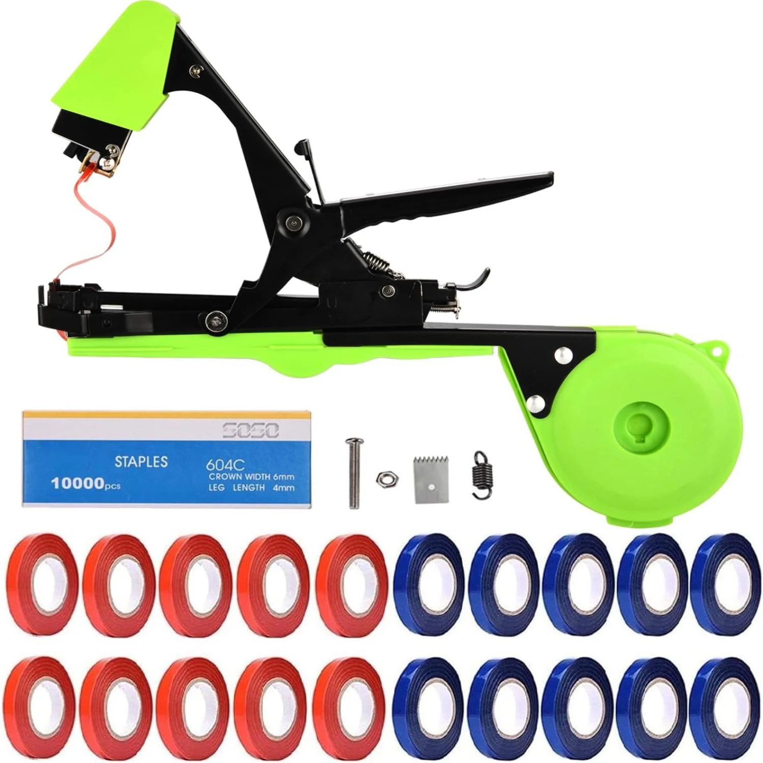 "Durable Garden Tapener Machine for Vine Tying with 10000pcs Staples - Handy Gardening Cattle Panels Set - Efficient Plant Tape
"Durable Garden Tapener Machine for Vine Tying with 10000pcs Staples - Handy Gardening Cattle Panels Set - Efficient Plant Tape