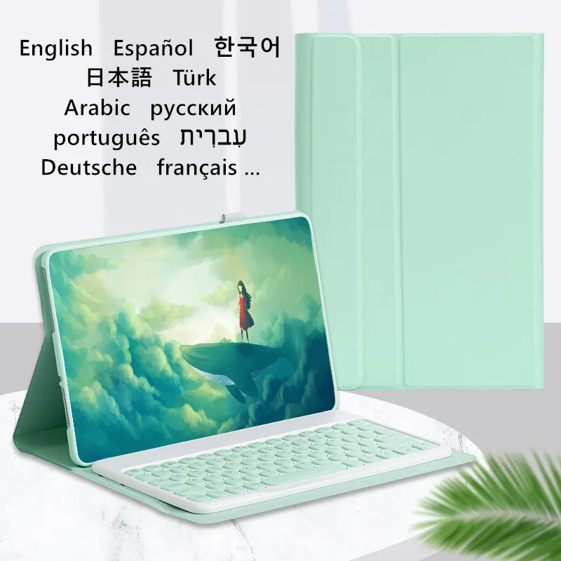 NEW for Realme Pad Tablet Round Keyboard Case Wireless Mouse for Realme Pad 10.4 inch 2021 Magnetic Smart Cover Funda
NEW for Realme Pad Tablet Round Keyboard Case Wireless Mouse for Realme Pad 10.4 inch 2021 Magnetic Smart Cover Funda