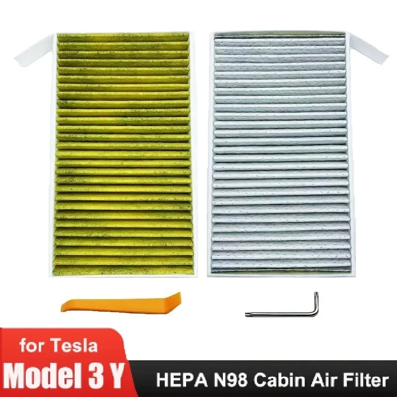 For Tesla Model 3 Tesla Y Car Cabin Air Filter with Activated Carbon Honeycomb Mesh Fragrance Conditioner Refresh
For Tesla Model 3 Tesla Y Car Cabin Air Filter with Activated Carbon Honeycomb Mesh Fragrance Conditioner Refresh