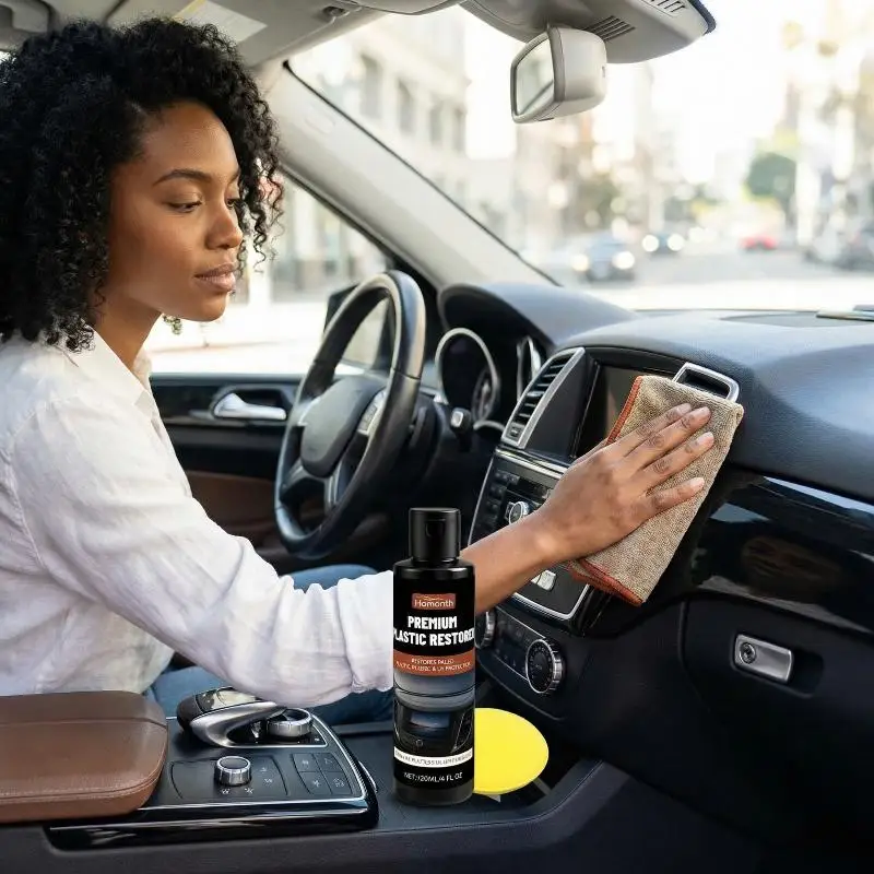 Plastic Restorer for Auto Interior 120ml Dashboard Seats Cleaner and Protector Anti Finish Renewal
Plastic Restorer for Auto Interior 120ml Dashboard Seats Cleaner and Protector Anti Finish Renewal
