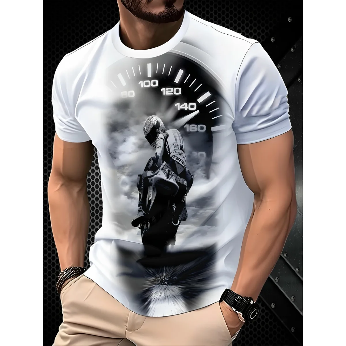 Мотоциклетная футболка с 3D принтом унисекс, уличная одежда большого размера, футболка с рисунком аниме, дышащая повседневная рубашка для мужчин и женщин 
Мотоциклетная футболка с 3D принтом унисекс, уличная одежда большого размера, футболка с рисунком аниме, дышащая повседневная рубашка для мужчин и женщин