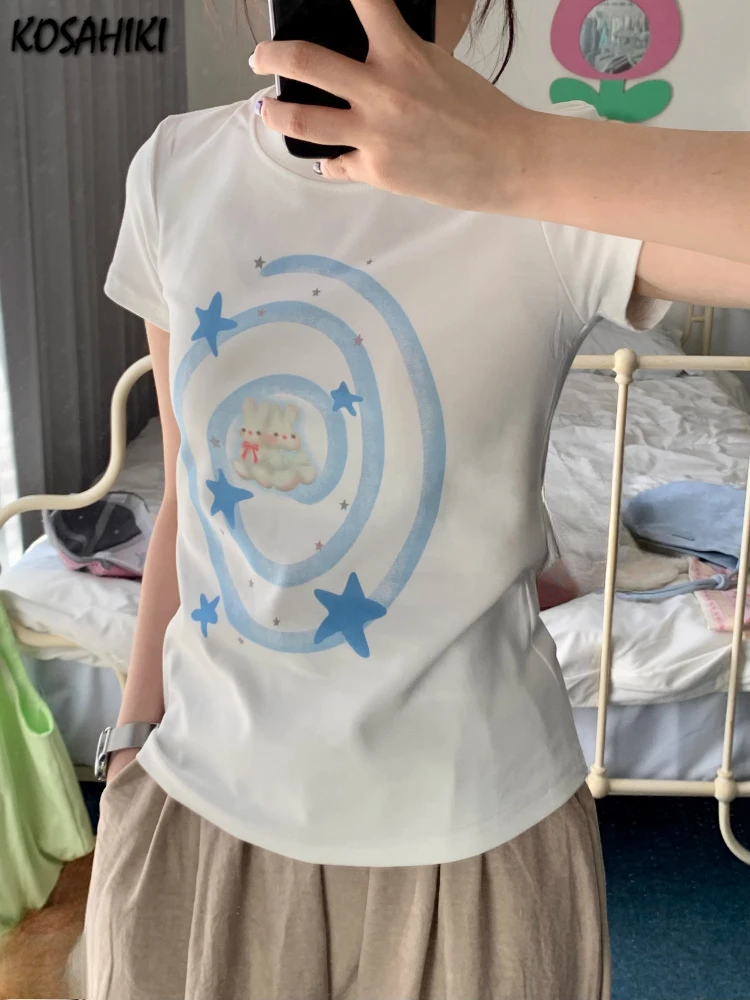 Women Vintage White Cartoon Printing Graphic Tees Y2k Aesthetic Casual Loose Streetwear T Shirts Harajuku Summer Grunge Tops
Women Vintage White Cartoon Printing Graphic Tees Y2k Aesthetic Casual Loose Streetwear T Shirts Harajuku Summer Grunge Tops