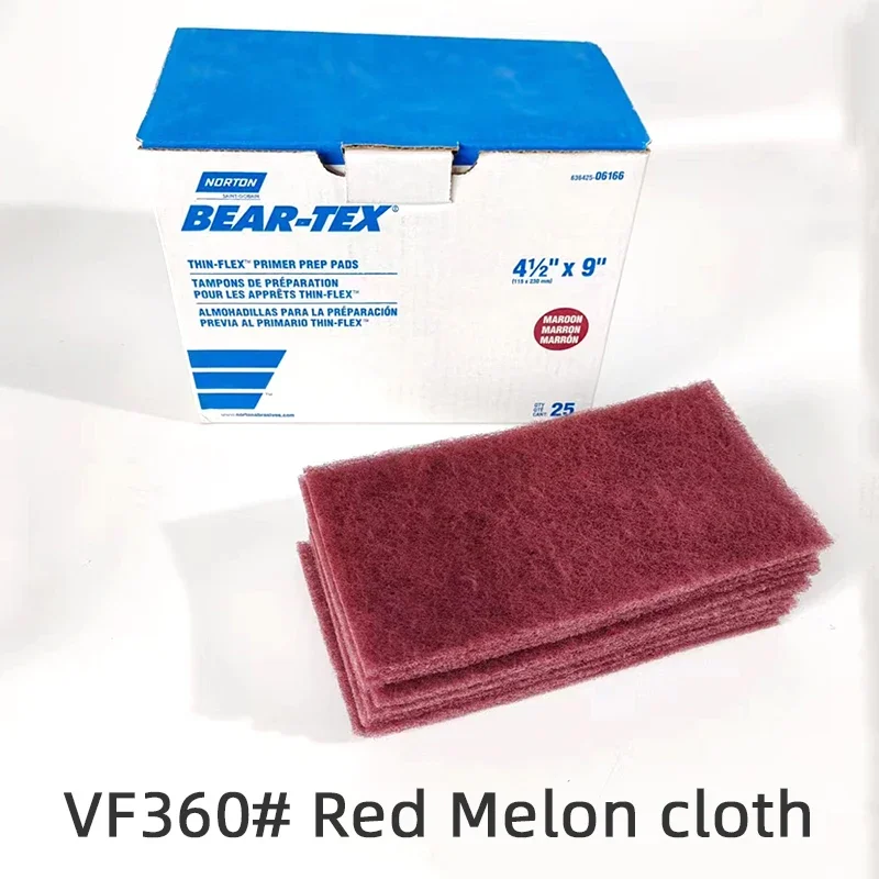 NORTON Melon Cloth 25pcs Set 230x115mm Red/Gray Industrial Polishing Cleaning Cloth for Metal Rust Removal 360grit/1500grit
NORTON Melon Cloth 25pcs Set 230x115mm Red/Gray Industrial Polishing Cleaning Cloth for Metal Rust Removal 360grit/1500grit