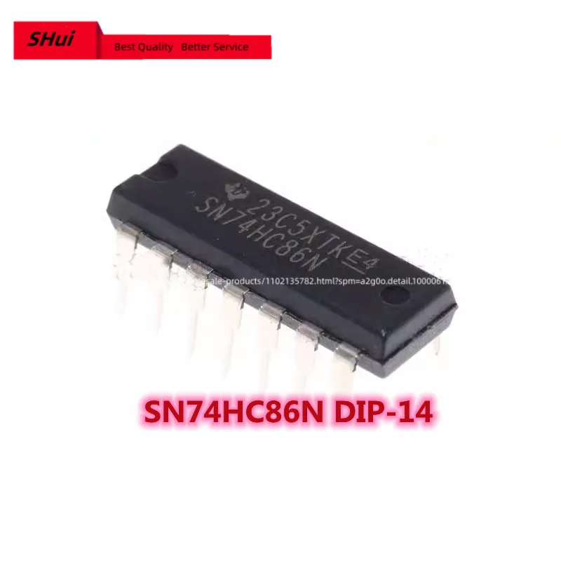 10PCS Original genuine product directly inserted into SN74HC86N DIP-14 2 input four exclusive OR logic chip.
10PCS Original genuine product directly inserted into SN74HC86N DIP-14 2 input four exclusive OR logic chip.