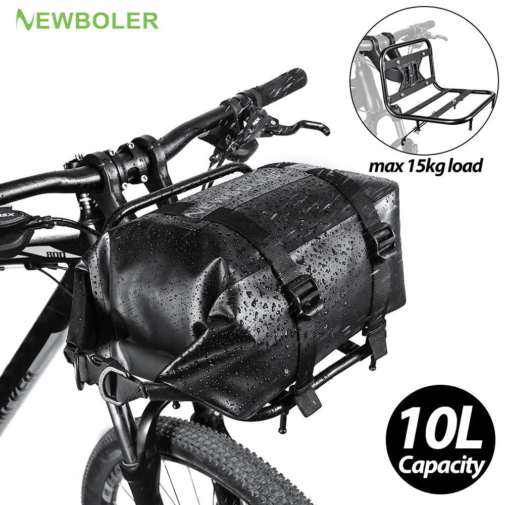 NEWBOLER передняя стойка для велосипеда из алюминиевого сплава, водонепроницаемая велосипедная сумка большой вместимости, многофункциональные аксессуары для велоспорта
NEWBOLER передняя стойка для велосипеда из алюминиевого сплава, водонепроницаемая велосипедная сумка большой вместимости, многофункциональные аксессуары для велоспорта