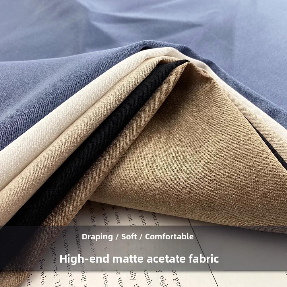 High-End Matte Three Acetate Fabric Anti-Wrinkle Wide Leg Pants Suiting Fabric for Shirts Skirts And Dresses Home Fabric
High-End Matte Three Acetate Fabric Anti-Wrinkle Wide Leg Pants Suiting Fabric for Shirts Skirts And Dresses Home Fabric